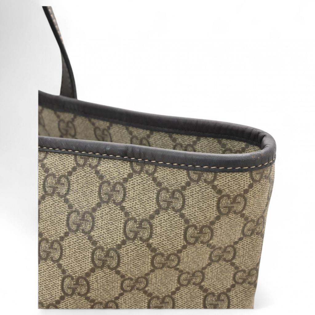 Authentische GUCCI GG Supreme Tragetasche Beige Canvas 211137 gu9938sn Gebraucht