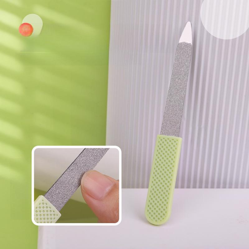 Kaqi Duoduo Non-Slip Silicone Handle Nail Clippers Set - Stainless Steel Flat & Bevel Clippers KK826