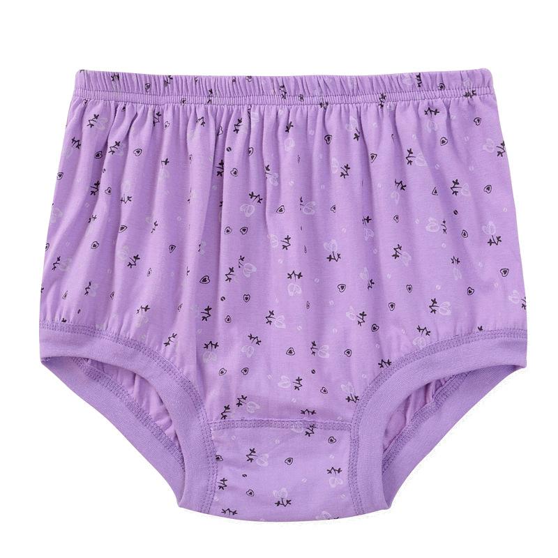 Women Briefs Cotton Panties High Waist Breathable Underwear Soft Comfortable Plus Size Underpants