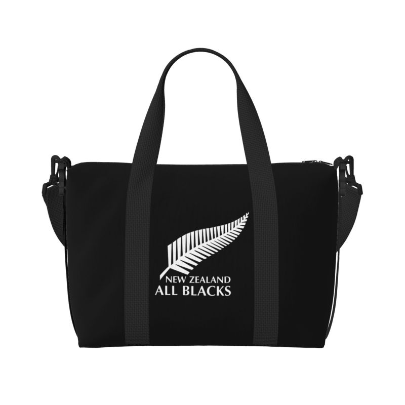 Neuseeland All Blacks Reise-Duffelbags Leichte Wasserdichte Wochenend-Übernacht-Handtaschen Unisex Tragbare Lässige Gepäcktasche