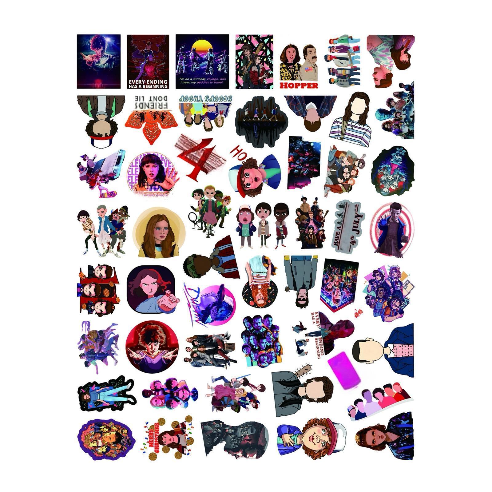 

50-Piece Sticker Set - Stickers For Scooters And Laptops, With Two Retro Styles (A And B) To Choose From One Size