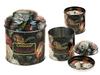Metal Can Container Baroque Flowers For Tea Coffee Kitchen