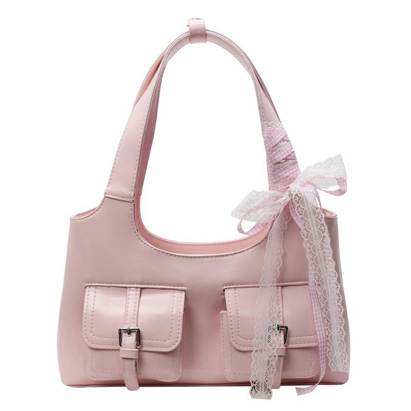 Underarm Tote Bag Women's 2025 Spring and Summer New Trendy Fashion Versatile Large-capacity Shoulder Bag Bow Commuter Bag