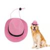 Mini Size Pet Cowboy Hat Soft Texture Light Weight Dog Cowboy Hat Multiple Colors Classic Style Cat Mini Hat Daily Wear