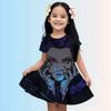 Girl Dress KPop Demon Hunters Summer 2025 Mini Short sleeved Dress Princess 3D Printed Cute Children's Clothing Party Top