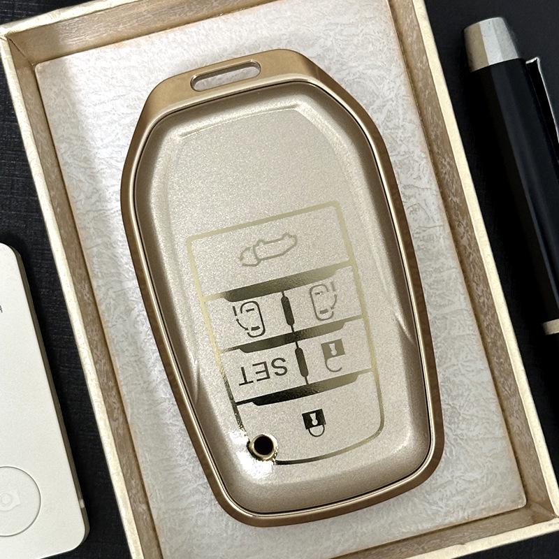 Toyota Alphard/Vellfire 6-Button Key Case, Aluminum Alloy Buckle