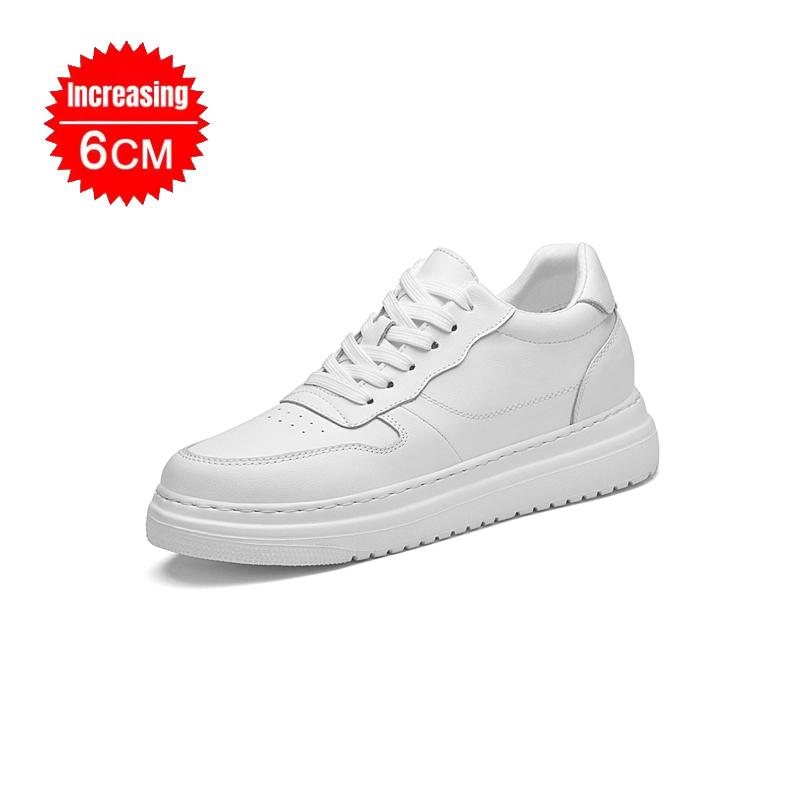 Plattform-Aufzugsschuhe Herren Damen Anhebende Plateau-Schuhe Weiß Höhere Turnschuhe Versteckte Höhensteigerung Erhöhen Sportschuhe Freizeit