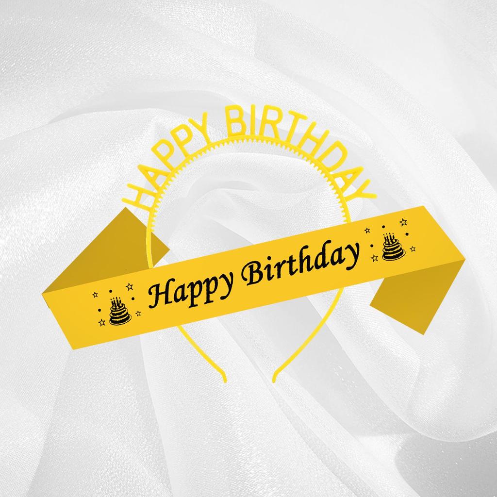 Candy Birthday Headband & Sash Set - Party Props & Gifts