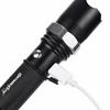 Super Bright XPE + COB Flashlight Rotating Adjustable Focus Torch 4 Modes Lamp