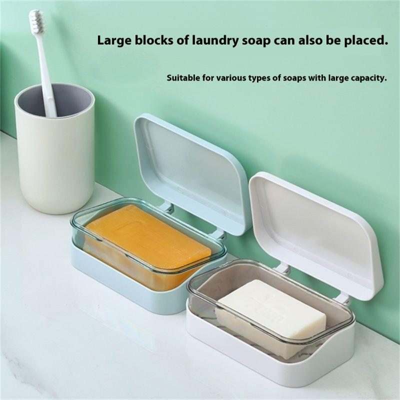 Kompakter, versiegelter Seifenbehälter für Fitnessstudio-Besucher, wasserdichte Kunststoff-Aufbewahrungsbox mit Belüftungslöchern