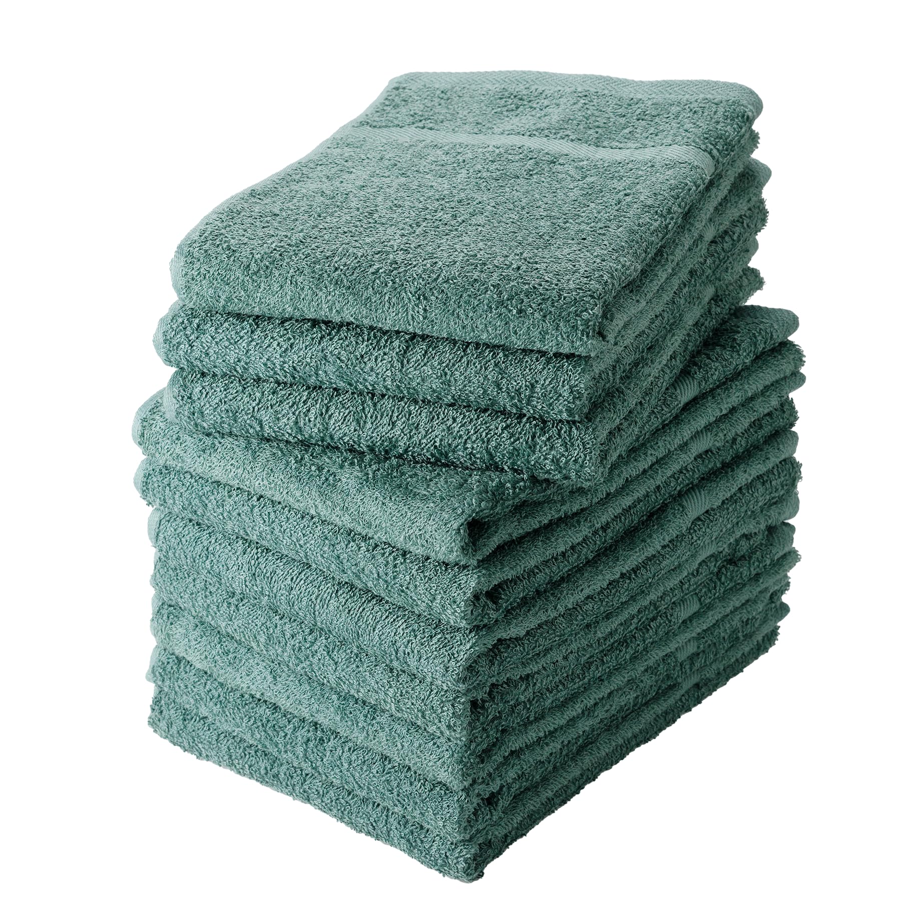 

Senshu Towel Face Slightly Thin Made in Commercial Set of Green Towels, (240 Momme), Japan, 100% Cotton, Absorbent, Use, 10, зелёный