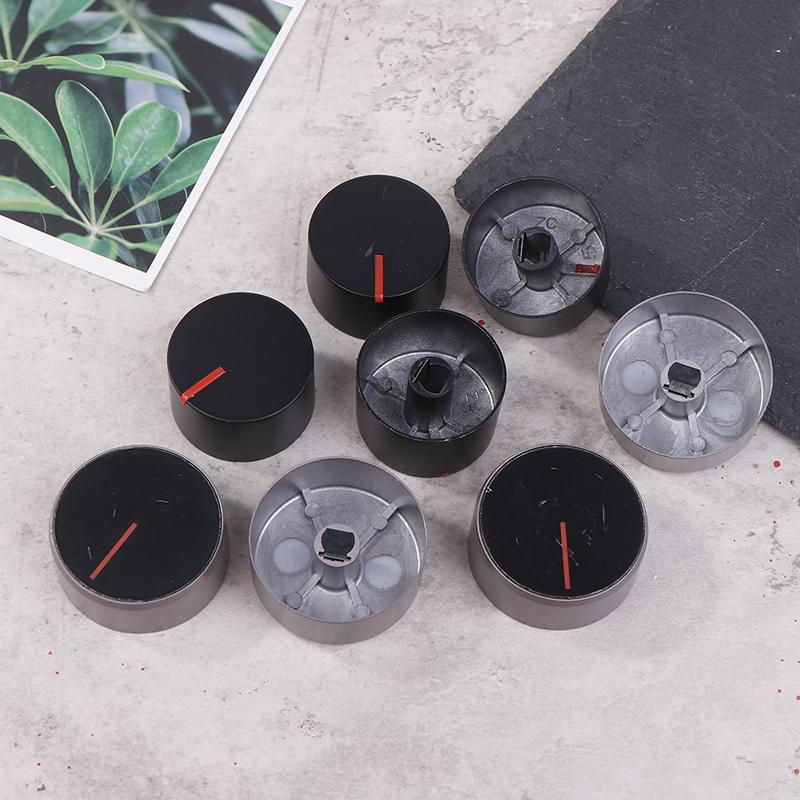 2pcs 8MM Gas Stove Knobs Cooker Oven Control Switch Gas Cooker Accessories Assembly Black Button