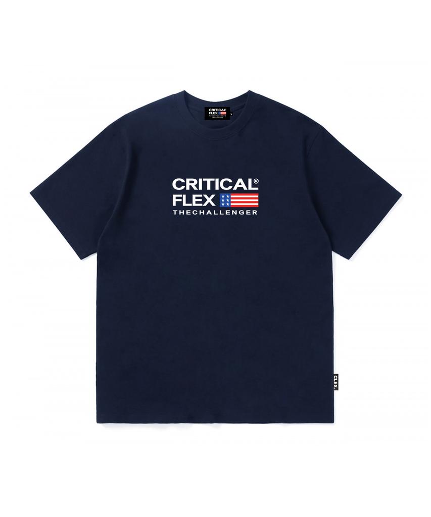 Keulitikeolpeullegseu Cf American Logo Short Sleeve T-Shirt Navy