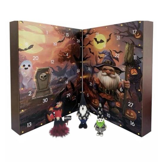 Yousheng Halloween Advent Calendar 2025 Gnome Countdown Calendar 24 Days Countdown To Halloween Calendar Ornament