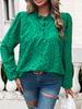 Women's Winter Skeleton Bubble Sleeve  Long Sleeve Blouse Top