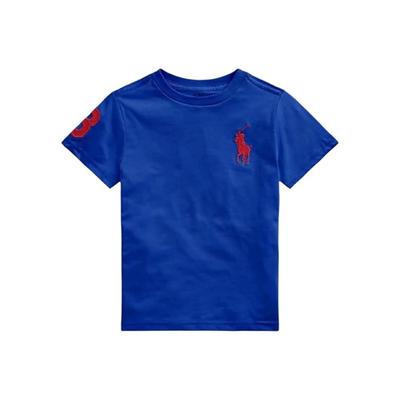 Polo Cotton Embroidered Pony Logo Crew Neck Short Sleeve T-Shirt Kids Tops 323699237-034