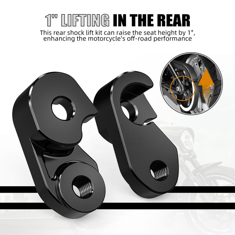 Motorcycle 1" Rise Shock Lift Brackets for Harley Road King/Special Street Glide FLHX/S/SE Ultra Limited 17-24 CVO Limited 17-21