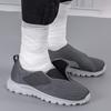 Große Sportschuhe mit Klettverschluss für breite oder geschwollene Füße – Laufschuhe mit weicher Sohle für Senioren, Männer und Frauen, Frühling/Sommer.
