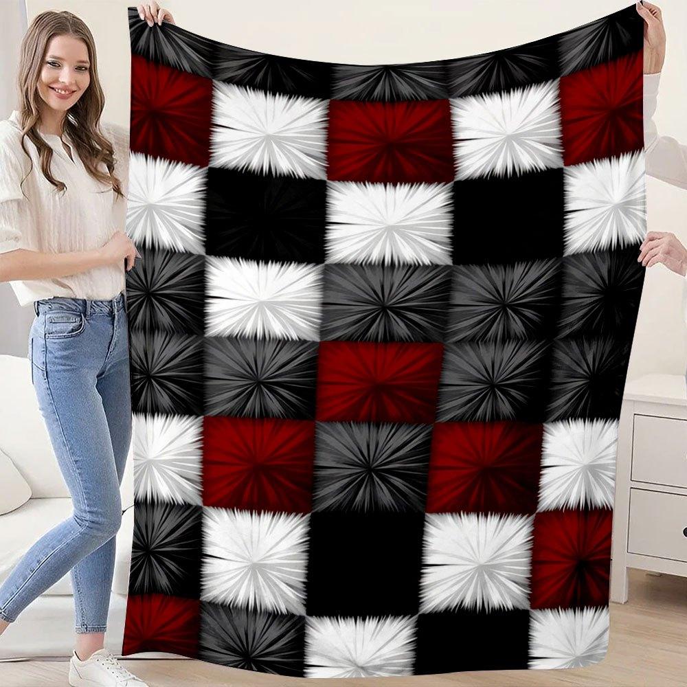 1pc European and American Style, Global Exquisite Pattern, Office Shawl Lap Blanket, Home, Outdoor Camping, Car Use, Multi-purpose Comfortable and So