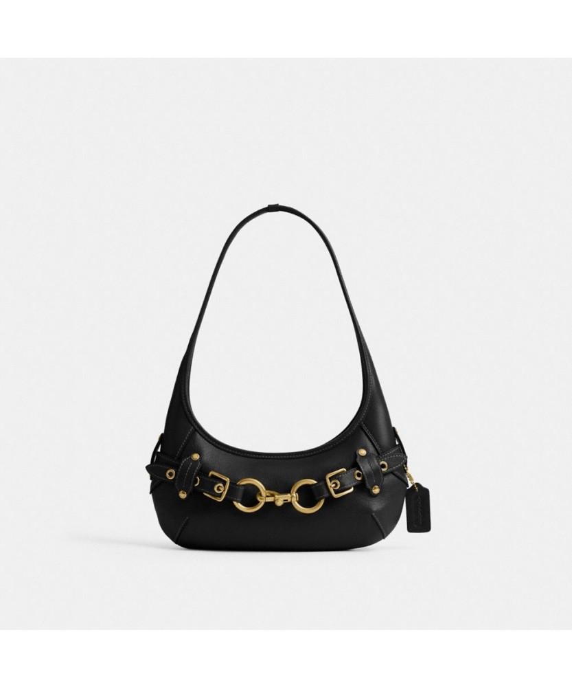 Coach Belted Ergo Shoulder Bag 26 Cen80 B4/Bk