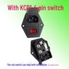 Universal AC Socket with 2-pin, 3-pin, and 4-pin, Switch, and 10A Fuse (Model AC-01A).