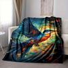 1pc Avian Colors Lightweight Flannel Blanket, Comfortable and Warm Blanket, for Office and Camping Sofa Bed, Livingroom200