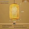 Antique-Style Bamboo Lantern for Outdoor Scenic Areas, Night Markets, Teahouses, Inns, and Hot Pot Restaurants; Customizable with Text.