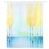 Small Tree Pattern Waterproof Mildew Proof Shower Curtain with Hooks Bathroom Decor