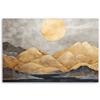 Canvas print, Golden mountains landscape abstract
