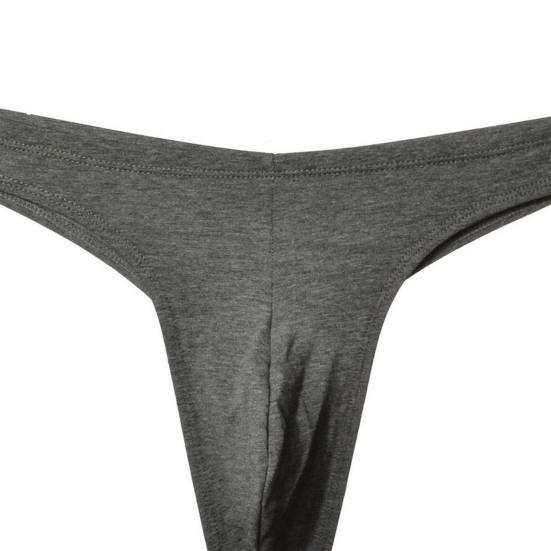 Pánské tanga s nízkým pasem, elastickým pasem ve tvaru U, konvexní, jednobarevné, tenké bezešvé, sportovní styl