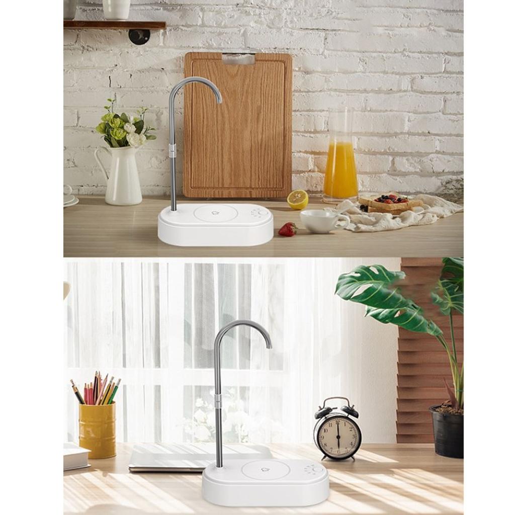 Desktop Water Dispenser with Hose Electric Bottle Drinking   Tray for Living Room Kitchen Bedside