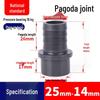 UPVC Pagoda Quick Connect Hose Reducing Fitting - Straight Male Thread (PVC-U)
