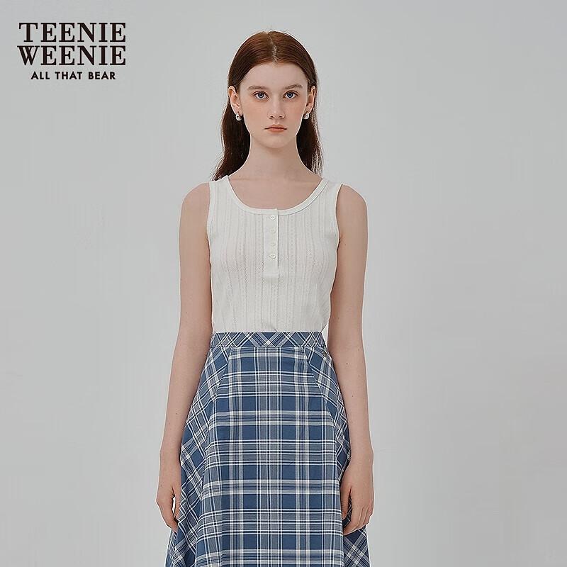 Teenie Weenie Women s Lace Embroidered Lightweight Casual Vest M