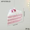 Assorted Christmas Tree Hanging Ornaments – Plastic Festive Decorations In Multiple Fun Styles (Santa, Snowman, Unicorn, Lollipop, Cake & More)