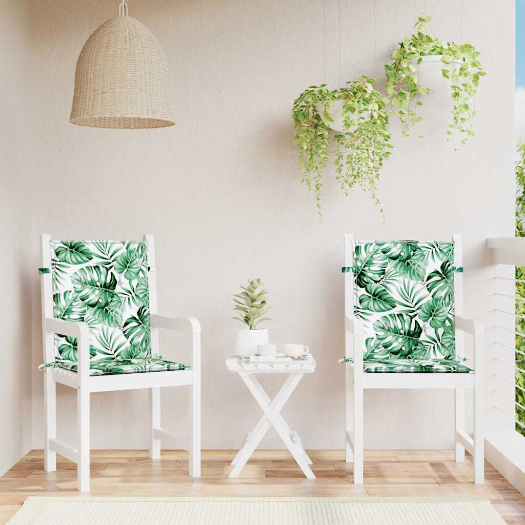 Back Support Cushion Leaf Pattern 2 Pcs Leaf Pattern 100 X 50 X 3 Cm