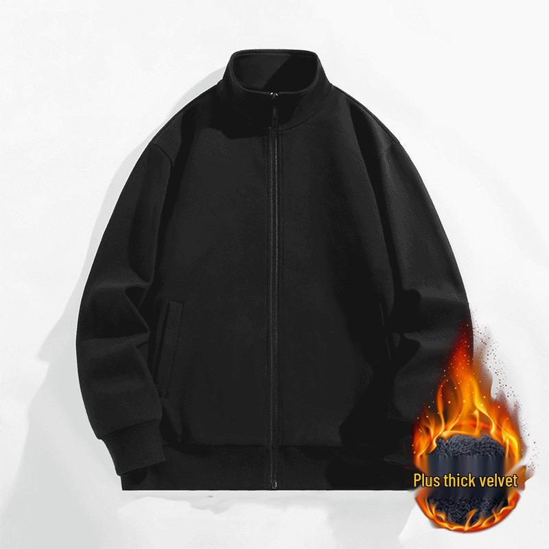 Men’s Trendy American Brand Heavyweight Zipper Hoodie - Spring/Autumn Season