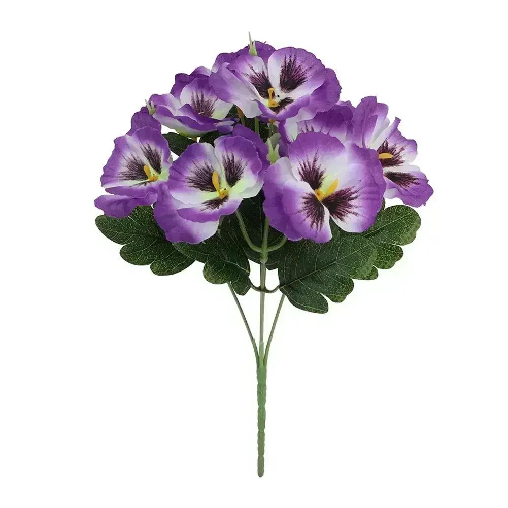 Živé UV odolné umělé macešky - 9dílná letní dekorace! Domácí potřeby Domácí zboží