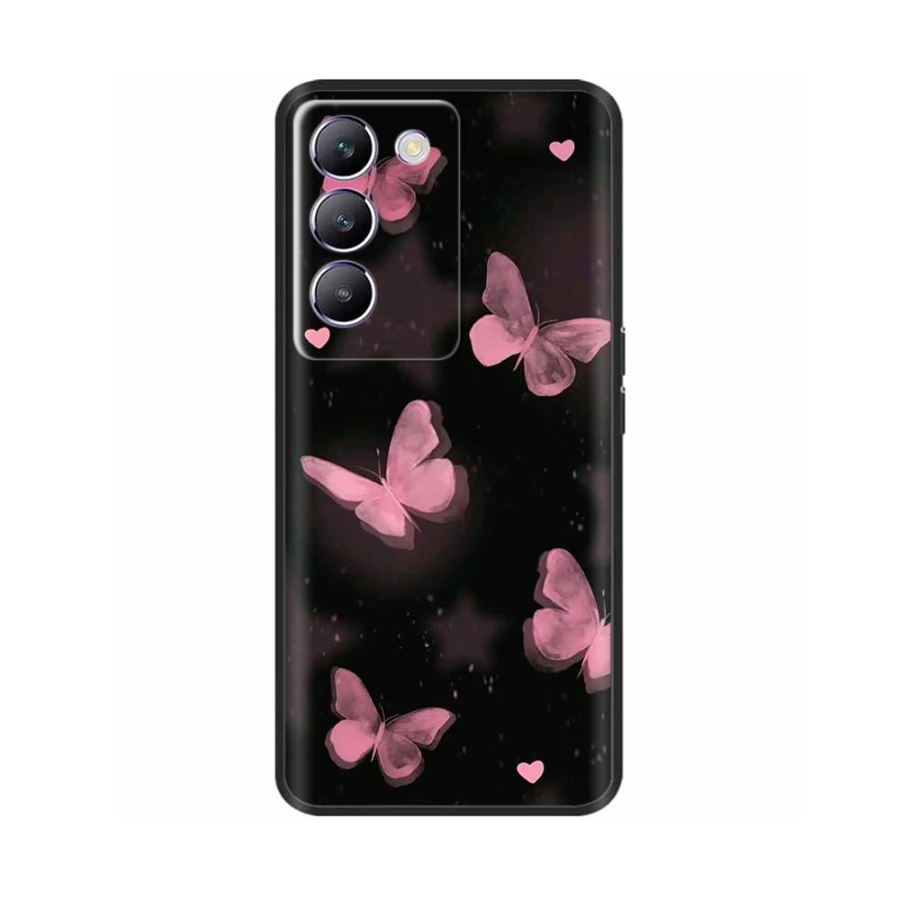 Shockproof Cover For Vivo V40 SE 5G T3 Y200e 5G V40SE Animal Painted Phone Back Cover Soft Silicone Case For Vivo T3 V40 SE Capa