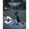 VEVOR Kick Scooter for Kids Ages 3+, 3-Wheel Toddler Scooter with Light-Up Wheels, Adjustable Height Handlebar, Wide Anti-Slip Deck