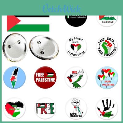 Palestine Flag Emblem Badge Hot Selling Iron Cross-border On