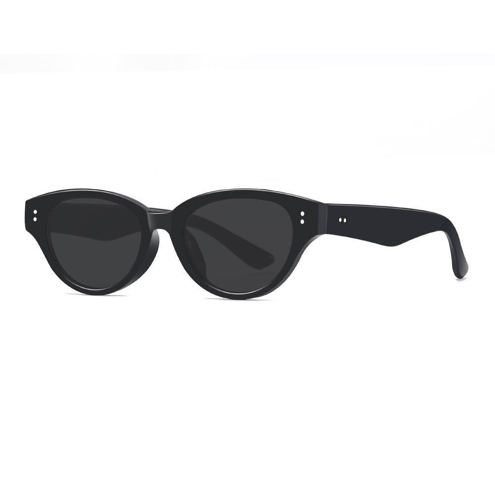 

Vintage Cat Eye Sunglasses For Women Uv400 Polarized Pc Frame Oversized Sunwear For Travel BlackFrameGray