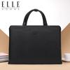 ELLE HOMME Men's Leather Business Briefcase