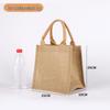 Sac fourre-tout en toile de jute: Sac de courses en jute peint à la main DIY, Lin polyvalent graffiti