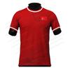 Maglietta da calcio Heritage Turchia Rossa Stampa 3D Manica Corta Leggera Traspirante Asciugatura Rapida T-shirt Estiva da Uomo