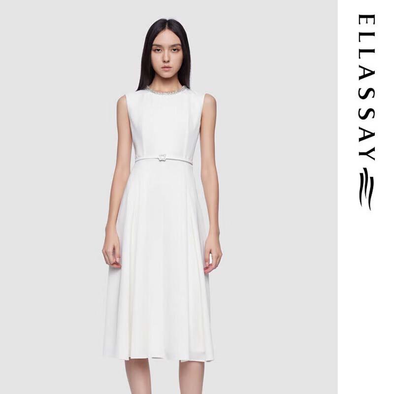 ELLASSAY French Elegant Mid-Length Dress EWD361U00300