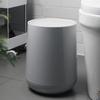 Press-type Round Trash Can With Elastic Cover Simple Classification Waste Bin For Household Living Room Bedroom Balcony Office
