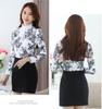 Female Autumn and Winter Plus Velvet Plus Size Ladies Lace Sweater Elegant Temperament Sweater Versatile Slim Casual Shirt