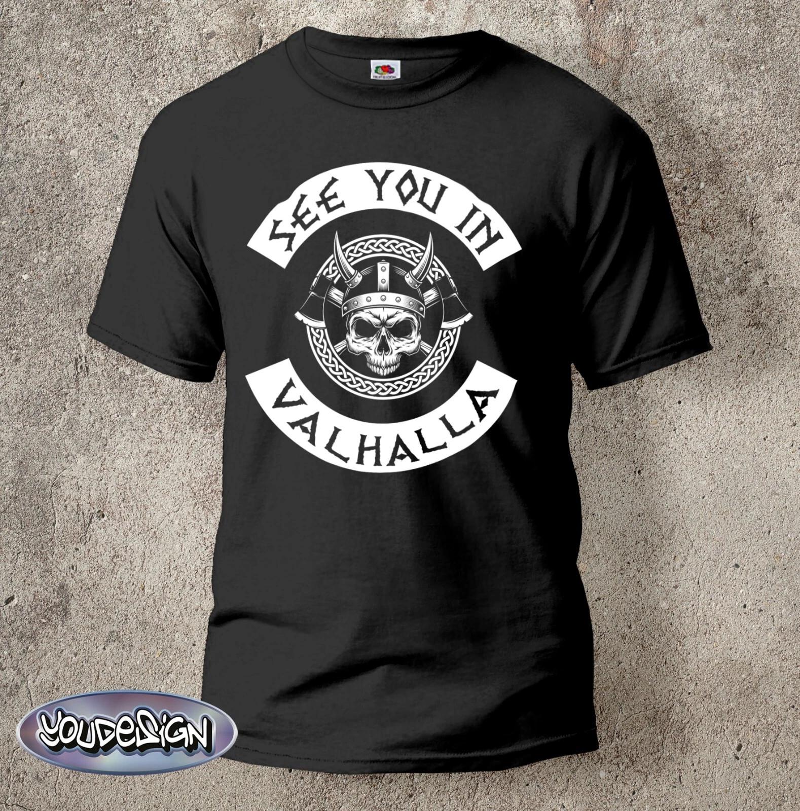 See You In Valhalla T-Shirt Viking Viking Thor Shirt Ragnar Odin North -5XL XXXXL