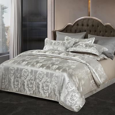 Novo Conjunto de Capa de Edredom e Fronhas 3 peças Sem Enchimento Luxo Leve Europeu Jacquard Tecido Tipo Polyanthous Quarto de Família Roupa de Cama