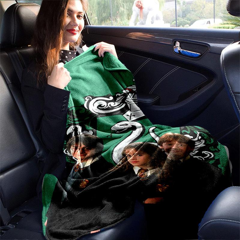 Harry Potter Hogwarts School Uniform Cosplay Costume Robe Cloak for KidsPrint Blanket, Soft Blanket For Sofa Office Bed And Travelling Daugh